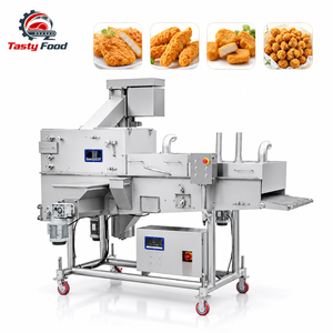 Commercial Fresh Meat Preduster Machine Meat Strip Dry <b>Flour</b> Coating Machine for Fried Food - Product Image 4