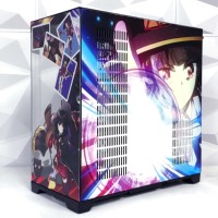 Penjualan Teratas Praktis M-Atx Blessings for a Beautiful World Vivian Megumin Casing Komputer Ramah Lingkungan untuk Penggunaan di Rumah