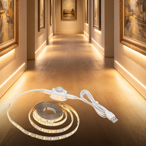 <span class=keywords><strong>Tira</strong></span> de Luces <span class=keywords><strong>LED</strong></span> Flexible de 5V USB con <span class=keywords><strong>Sensor</strong></span> de Movimiento para Cocina, Armario y Escalera con <span class=keywords><strong>Sensor</strong></span> de Encendido/Apagado Automático - Product Image 1