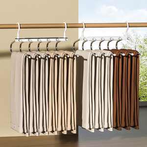 Nuovi <span class=keywords><strong>pantaloni</strong></span> salvaspazio multistrato multistrato a sei strati appendiabiti - Product Image 3