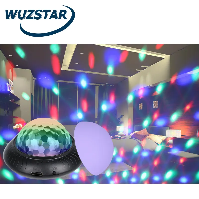 Mini UFO führte Weihnachts dekorationen Projektor Nacht lampe für Haus im Freien aufladen RGB LED Disco Ball Party Raum Dekor Lichter