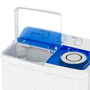 Portable 10KG <b>Top</b>-<b>Load</b> 6.8KG Mini Compact Semi-Automatic Twin Washing Machine Semi-automatic Portable Semi-automatic Port - Product Image 6