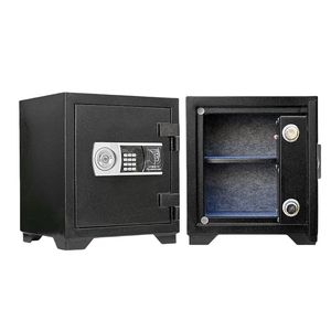 Caja fuerte para el hogar ignífuga antirrobo integrada con cerradura de llave de huella dactilar y alarma, caja fuerte secreta para la recepción del hotel - Product Image 1