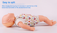 Maniquí de Obstrucción de las Vías Respiratorias en Bebés, Modelo de Entrenamiento de RCP Pediátrica para Educación en Ciencias Médicas, Material PVC, Modelo BIX-J140