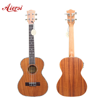 Pabrik Grosir Aiersi Handmade Harga Murah Ukulele Tenor Koa 26 Inch Dengan Pickup Ukulele Elektrik Instrumen Senar
