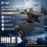 Imprimante DTF A3 tout-en-un LETOP Factory XP600 I3200 pour T-shirts et films PET