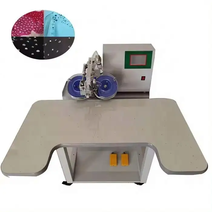Çift tabaklar yarı otomatik sıcak düzeltme otomatik ultrasonik Rhinestone Motif yapma makinesi elmas transferi sabitleme makinesi