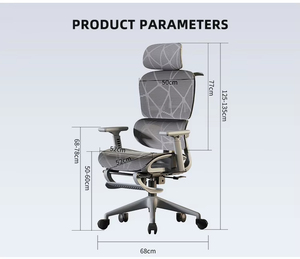 Có thể điều chỉnh tựa đầu hiện đại điều hành Ghế văn phòng thoáng khí lưới Ergonomic quản lý của Ghế Nhân Viên silla de oficina chân hỗ trợ - Product Image 2