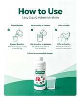 Mucolite Plus Expectorant Vétérinaire 1L pour Volailles et Poulets, Soulagement du Mucus Respiratoire et Soutien Respiratoire GMP