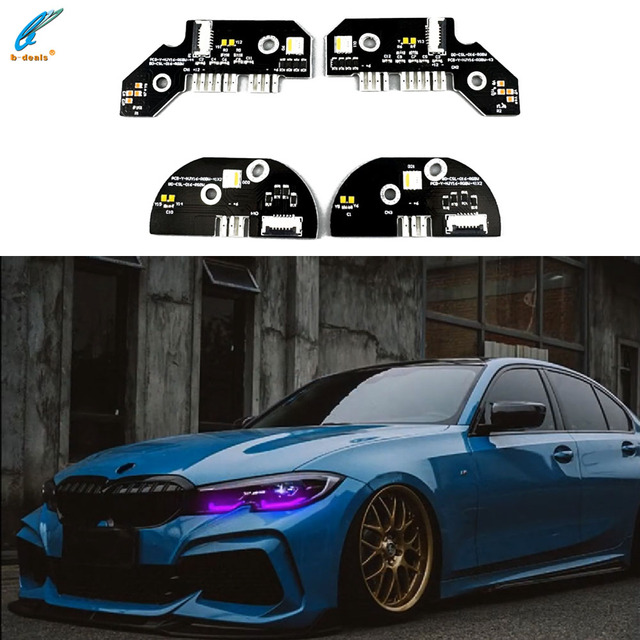 APP-Controlled New 12v RGBW LED DRL Modules for BMW 3 Series G20 G21 G28 325 328 330 2020-2022 Car Headlight Accessories Upgrade