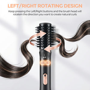 PRITECH Ensemble de <span class=keywords><strong>Brosse</strong></span> à Air Chaud Multi-<span class=keywords><strong>Rotative</strong></span> 6 en 1 1000W <span class=keywords><strong>Brosse</strong></span> Sèche-<span class=keywords><strong>Cheveux</strong></span> <span class=keywords><strong>Rotative</strong></span> <span class=keywords><strong>Brosse</strong></span> Sèche-<span class=keywords><strong>Cheveux</strong></span> Professionnelle avec 6 Remplacements - Product Image 5