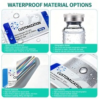 Étiquettes personnalisées en vinyle holographique pour flacons de 3 ml, autocollants adhésifs durables et imperméables pour flacons en verre de 3 ml et 10 ml et bouteilles de réactifs