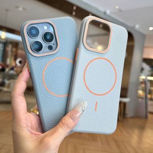 Funda de Cuero Retro con Carga Inalámbrica de Lujo para iPhone 12 13 14 15 16 Pro Max Plus, Fundas Magnéticas con Protección - Product Image 6