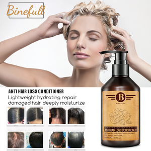 BINEFULL - <span class=keywords><strong>Champú</strong></span> y Crema de Tratamiento 2 en 1 para el Crecimiento del Cabello, Nutritivo, Refrescante e Hidratante, con Jengibre y Bambú, Marca Privada - Product Image 5