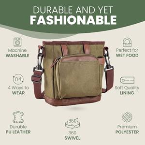 Échantillon gratuit Sac de dressage pour chien de haute qualité léger et portable, imperméable, à bandoulière, en polyester durable - Product Image 3