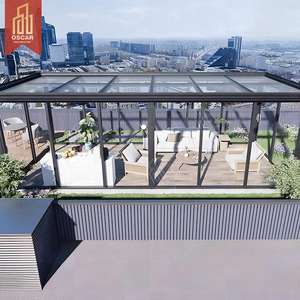 Recinto de vidrio de aluminio para piscina modular Ace, lona retráctil, todavía y recinto de casa de vidrio, exterior, interior, patio trasero, terraza acristalada - Product Image 2