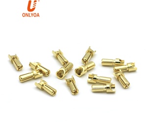 2024 חם מכירה נקבה וזכר 3.5 מ "מ כדור פנס בננה תקע מחבר מצופה זהב עבור סוללה המנוע - Product Image 4
