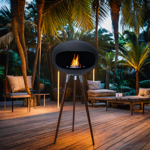 Caminetto <span class=keywords><strong>a</strong></span> <span class=keywords><strong>Bioetanolo</strong></span> su Treppiede, Aggiunge uno Stile Distintivo al Calore e all'Atmosfera Creata dalla Cupola di Fuoco - Product Image 2