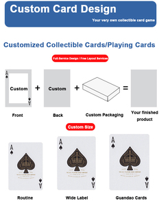 Juego de Cartas de Póker Personalizadas con Diseño Impreso, Caja de Mesa Profesional Premium, Cartas en Blanco - Product Image 6