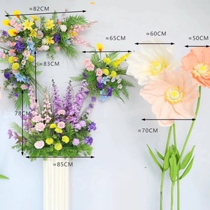 Flores de loto artificiales grandes de 60cm, suministros de boda para Navidad, centros de mesa para la escuela, Bola de flores para boda - Product Image 2