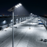 Lampe solaire tout-en-un à prix d'usine, intégrée, haute puissance, étanche IP65, pour éclairage commercial extérieur