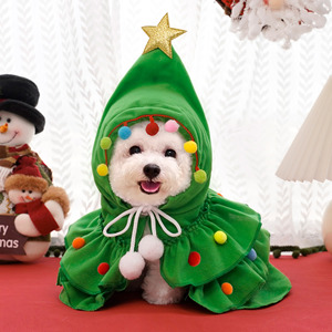 Autumn and Winter Christmas Cloak Pet Dog Pet Costume Wholesale Dog Clothes Cat-related Products cat Clothing Foreign <strong>Trade</strong> - Product Image 2