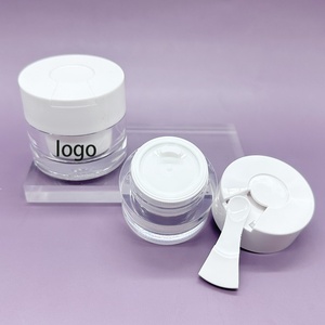 Tarro de Crema PS de Doble Capa de Lujo al por Mayor de 15g, 30g, 50g con Cuchara, Botella de Plástico para Envase de Loción y Mascarilla Facial - Product Image 3