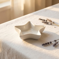 Ensemble de plats de service en céramique blanche, en forme d'étoile, service de restauration, pour Restaurant, hôtel, 24 pièces