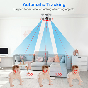 Cámara de Seguridad CCTV Hiseeu 1080P con Seguimiento Automático y Visión Nocturna para Interiores, Cámara PTZ FH2C para Bebés - Product Image 3