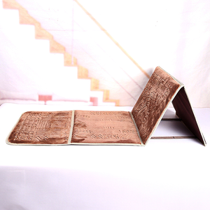 Portable Foldable Modern Prayer <b>Mat</b> with Backrest Geometric Pattern Non-Slip <b>Foam</b> Backing Muslim Salah <b>Mat</b> for Home & Travel Use - Product Image 1