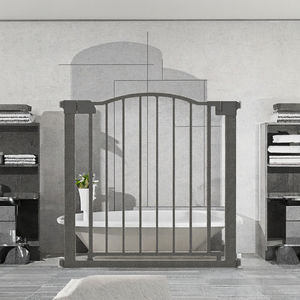 Barrière de sécurité enfant en acier et plastique à fermeture automatique, installation facile, fixation par <span class=keywords><strong>pression</strong></span>, pour maison, <span class=keywords><strong>escalier</strong></span>, toilettes - Modèle Walk Door - Product Image 3