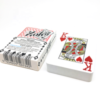 Cartes à jouer en PVC imperméables personnalisées avec logo, écologiques, coins arrondis, pour la publicité, pour un usage familial