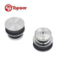 Acier inoxydable 4 roues 42MM rouleau porte coulissante en verre système douche glissière Rail système matériel