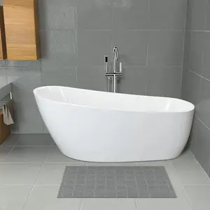 מודרני בצבע לבן מט גב לקיר אקריליק עומד לבד בעמידה חופשית אמבטיה ספיגה לאמבטיה למבוגרים