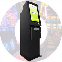 Máquina de Juego de Habilidad con Pantalla Táctil Capacitiva de 23.8 Pulgadas, Lista para Software Unispot, con Soporte Independiente, Lector de Códigos de Barras y SDK