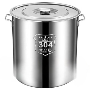 <span class=keywords><strong>Pentola</strong></span> <span class=keywords><strong>per</strong></span> Zuppa in Acciaio Inox 304 con Coperchio, Corpo Rinforzato, Design <span class=keywords><strong>a</strong></span> Doppio Manico, Adatta <span class=keywords><strong>per</strong></span> Fornelli <span class=keywords><strong>a</strong></span> Gas e <span class=keywords><strong>a</strong></span> <span class=keywords><strong>Induzione</strong></span> - Product Image 1