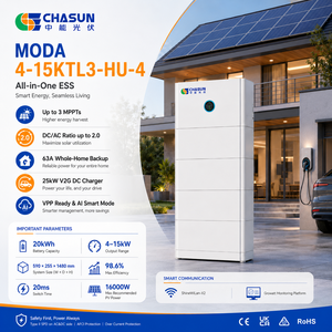 CHASUN 20kWh 4-Batterie MODA All-in-One ESS Inverter Ibrido 8kW <span class=keywords><strong>3</strong></span> MPPT 20A 98.6% Efficienza 63A Backup AFCI Batteria al Litio Ibrida - Product Image 2