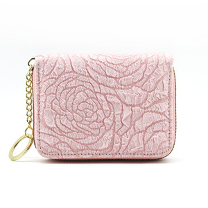 Portefeuille en <span class=keywords><strong>cuir</strong></span> grande capacité pour <span class=keywords><strong>femme</strong></span> avec fermeture éclair, <span class=keywords><strong>porte</strong></span>-cartes et <span class=keywords><strong>porte</strong></span>-<span class=keywords><strong>monnaie</strong></span>, nouveau sac à fleurs pour <span class=keywords><strong>femme</strong></span> - Product Image 2