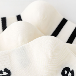 महिला प्यारा पिल्ला कस्टम डिजाइन मोजे महिला सफेद लुभावनी कपास गर्मियों के मोजे - Product Image 6