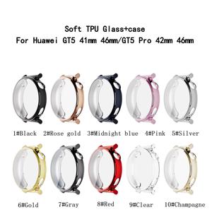 Forwelleny Coque intégrale en TPU avec protection d'écran et pare-chocs pour <span class=keywords><strong>Huawei</strong></span> Watch GT5 46mm 41mm/GT5 Pro <span class=keywords><strong>42mm</strong></span> 46mm - Product Image 2