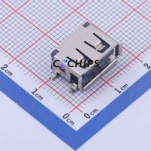 915-111A2028S10202 USB Connector SMD Connector ( Connector Type: Type-A )( Protocol Standard: USB 2.0 )( Gender: Female ) - Product Image 1