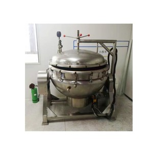 Industrial Gas Steam Jacketed Cooking Pot Kettle Mixing Feature for Bakery Use High Pressure <b>Boiler</b> Food Grade Stainless Steel - Product Image 3