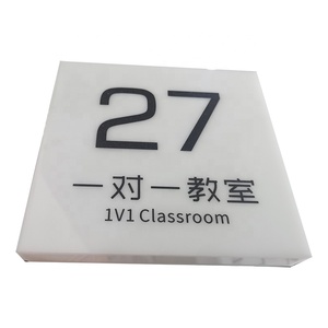 Placa acrílica personalizada con efecto de cristal, señal para puerta, número, dirección de <span class=keywords><strong>calle</strong></span> - Product Image 6