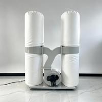 Aspirateur industriel double sac pour la coupe du bois, l'extraction de poussière de sciure, la découpe, le fraisage et les machines CNC