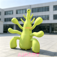 Monstre extraterrestre gonflable sur mesure pour toile de fond de scène de carnaval, personnage extraterrestre géant gonflable multi-tentacules sur pied