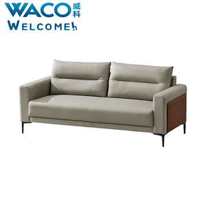 Sofá de oficina en casa de ocio moderno europeo sofá de cuero de silicona 1 + 1 + 3 asientos sofá conjunto de sofá de sala de estar - Product Image 1