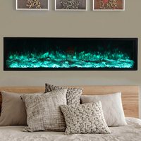 Cheminées murales décoratives de haute qualité, poêles à flamme, chauffage LED encastré, insert de cheminée électrique pour la maison, meuble TV avec foyer