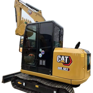 Excavatrices Caterpillar Cat 305.5E2 d'occasion avec godet d'excavatrice, mini-attache de forage certifiée CE - Product Image 2