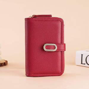 Portafoglio da <span class=keywords><strong>donna</strong></span> <span class=keywords><strong>con</strong></span> cerniera, portafoglio multifunzione, porta carte di grande capacità, <span class=keywords><strong>portamonete</strong></span> - Product Image 6