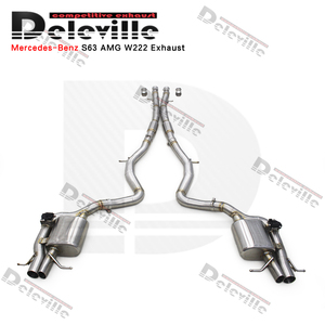 Nhà Máy catback exhaust muffler cho Mercedes-Benz S63 AMG W222 5.5t 2014-2020 Sedan xe điều chỉnh SUS304 ống xả - Product Image 5
